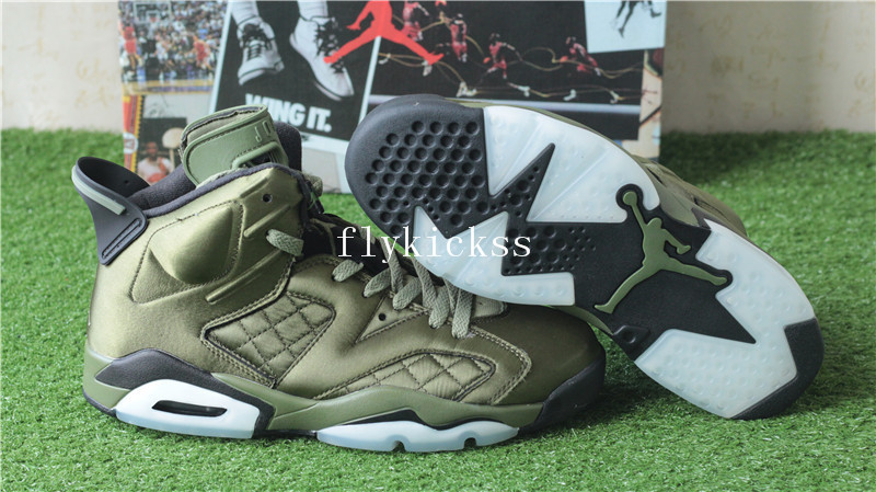 Air Jordan 6 Pinnacle Flight Jacket Green